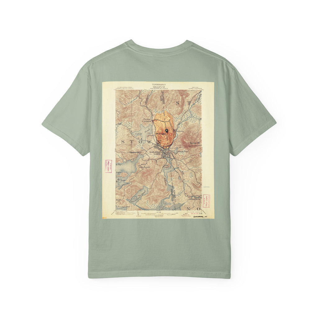 Vintage Topographic Map T-Shirt — Retro City Map Graphic Tee